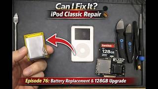 Can I Fix It? Ipod Classic Repair Episode 76: 4th Gen Ipod Hard Drive/Battery Replacement
