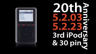 Apple iPod 30 Pin Adapter and 3rd Gen 20th Anniversary