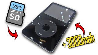 How to install an SD card and 3000mah battery into an iPod Classic 5th gen Video