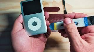 iPod 6th Generation Modded with SD Adapter & New Battery Easy Tutorial