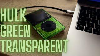 iPod Classic 5.5 Transparent Hulk Green Toxic Waste Atomic Ivy Restoration