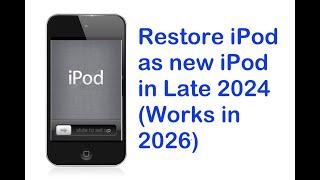 How to setup/activate iPod Touch 4 in late 2025 (works in 2026)
