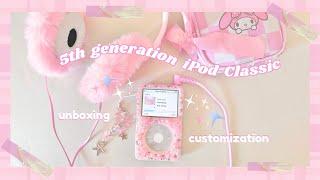 unboxing iPod Classic (5th Gen) in 2023 ✨ setup + mod + pink y2k inspired customization