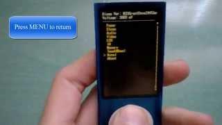How to enter to the hidden menu of iPod Nano 5th Gen