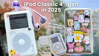 iPod Classic 4th gen in 2025 ????⋆。°✩ aesthetic unboxing, customization & accessories