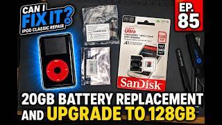 Can I Fix It? iPod Classic Repair Ep. 85: 4th Gen 20GB Battery Replacement and Upgrade to 128GB