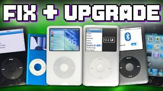 Fixing & Upgrading 6 iPods - Bluetooth, 512GB micro SD cards, 3000mah batteries and more!